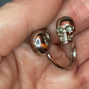 Alexander McQueen Twin Skull Ring